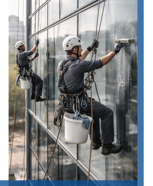 Мойка сплошного остекления в Барнауле, заказать от 303 р.| ВЫСОТНИК-Брн