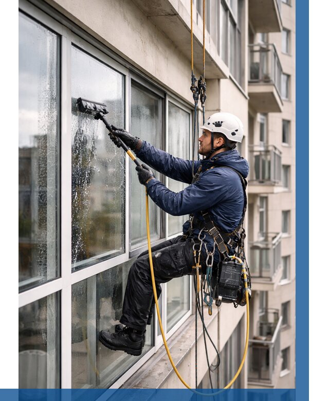 Мойка балконного остекления в Барнауле от 3541 р. | ВЫСОТНИК-Брн