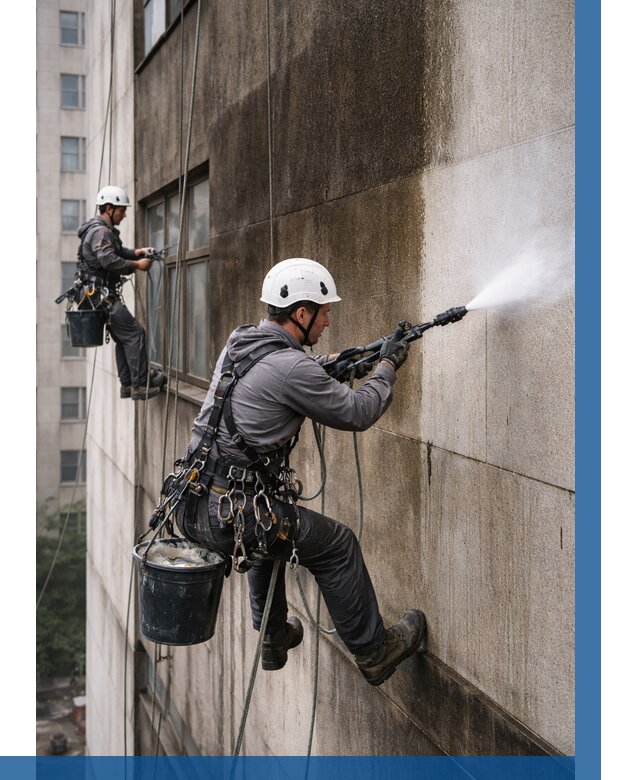 Очистка фасада от копоти в Барнауле от 253 р. | ВЫСОТНИК-Брн