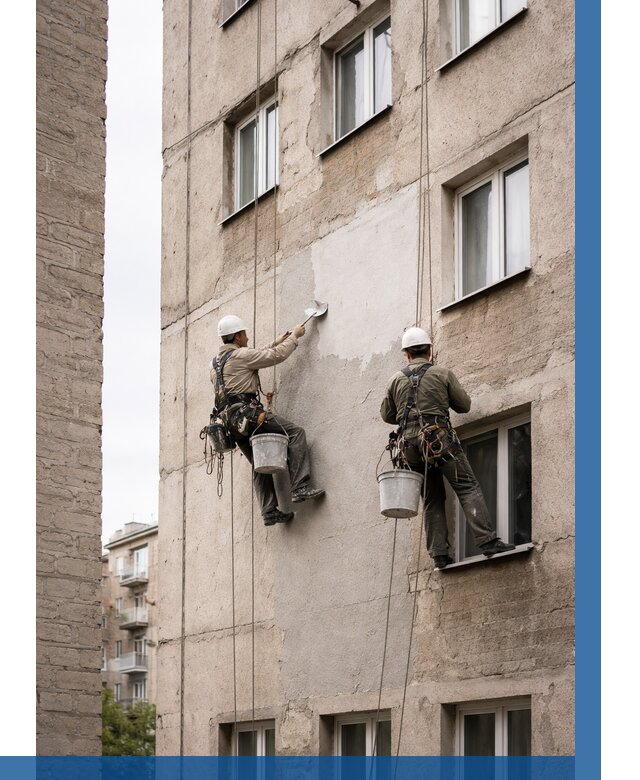 Косметический ремонт фасада в Барнауле от 1113 р. | ВЫСОТНИК-Брн