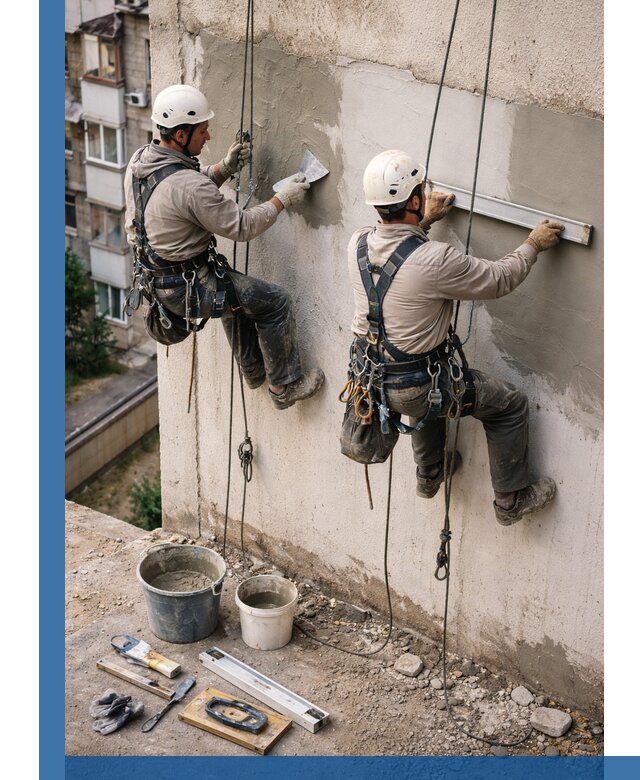 Комплексный ремонт штукатурного фасада с гарантией в Барнауле