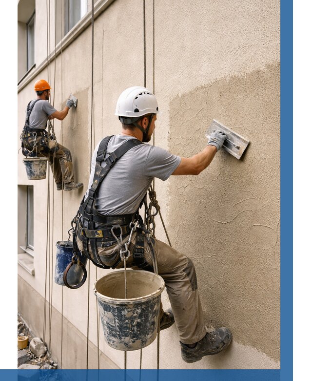 Декоративная штукатурка фасада в Барнауле от 1214 р. | ВЫСОТНИК-Брн