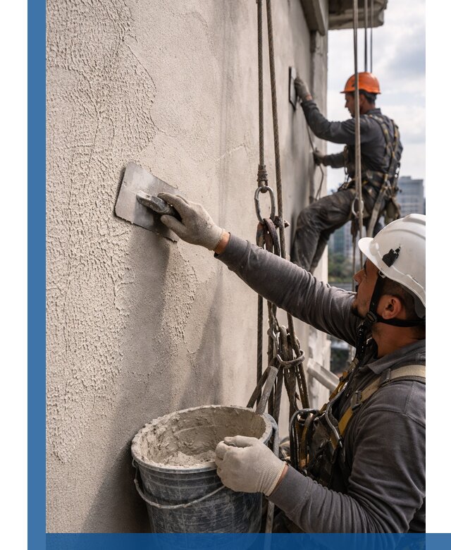 Декоративная штукатурка фасада с утеплением и защитой в Барнауле