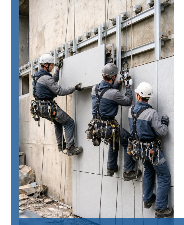 Монтаж вентилируемого фасада в Барнауле под ключ с гарантией качества