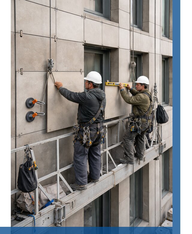 Монтаж керамогранита на фасад в Барнауле от 2529 р. | ВЫСОТНИК-Брн