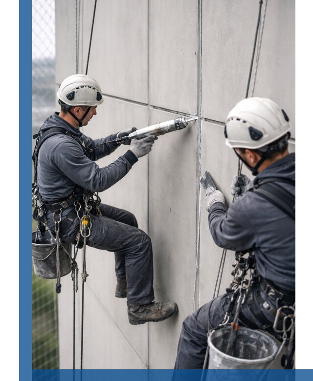 Первичная герметизация швов фасадов и кровель в Барнауле