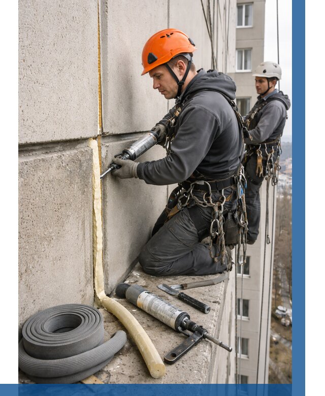 Теплый шов межпанельные швы в Барнауле от 708 р. | ВЫСОТНИК-Брн