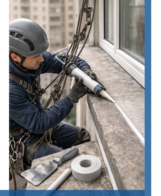 Герметизация балконного козырька в Барнауле от 4552 р. | ВЫСОТНИК-Брн