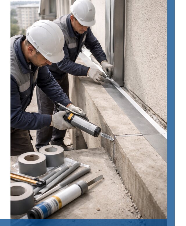 Герметизация примыкания балкона в Барнауле от 4552 р. | ВЫСОТНИК-Брн