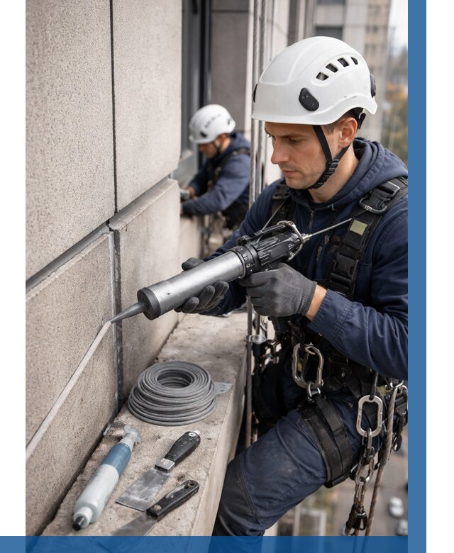 Герметизация деформационных швов фасада в Барнауле от 708 | ВЫСОТНИК-Брн