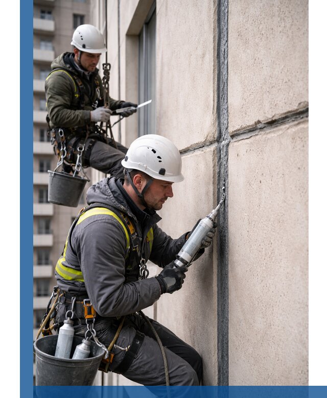 Герметизация деформационных швов фасада в Барнауле качественно