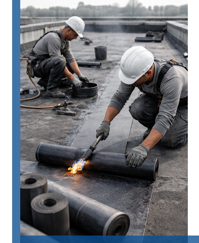 Ремонт рулонной кровли в Барнауле герметизация и восстановление