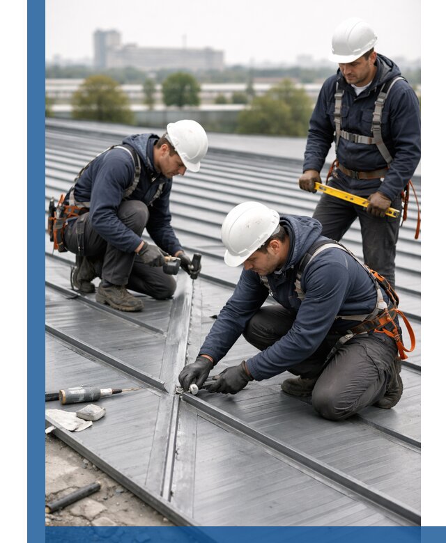 Ремонт фальцевой кровли в Барнауле срочно и качественно