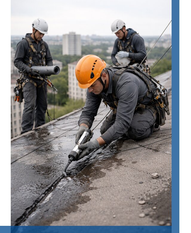 Устранение протечек кровли в Барнауле от 12139 р. | ВЫСОТНИК-Брн