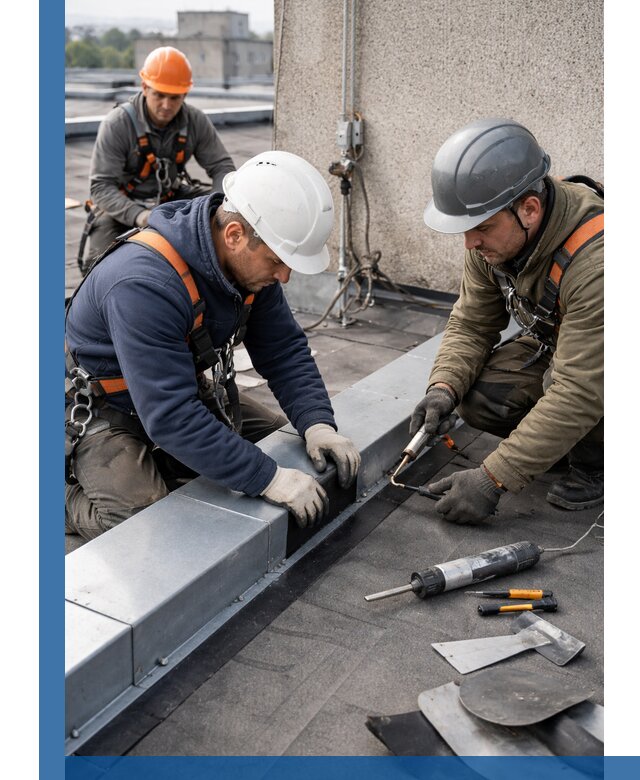 Ремонт кровельных примыканий в Барнауле профессионально