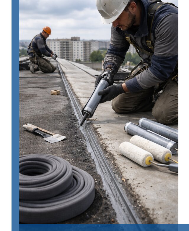 Герметизация швов кровли в Барнауле с гарантией герметичности