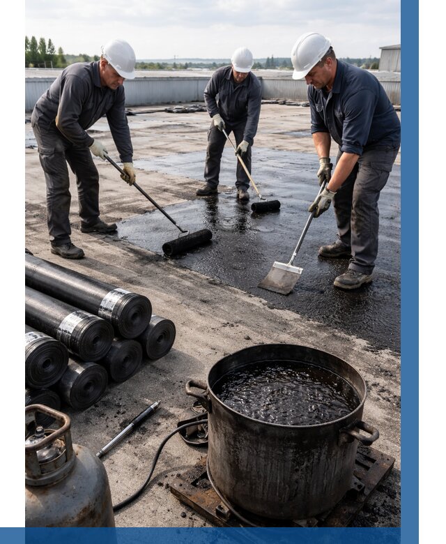 Гидроизоляция кровли мастикой в Барнауле от 607 р. | ВЫСОТНИК-Брн