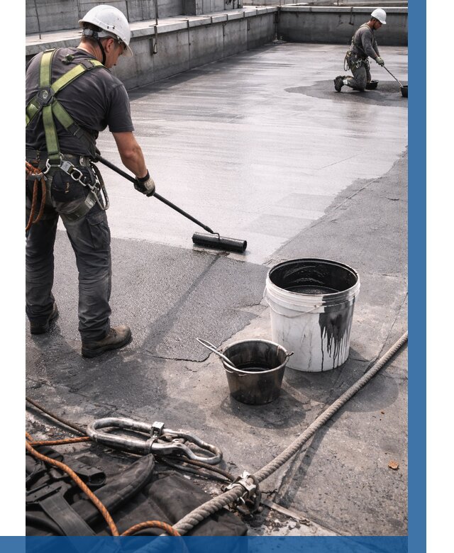 Гидроизоляция кровли жидкой резиной в Барнауле от 506 р. | ВЫСОТНИК-Брн