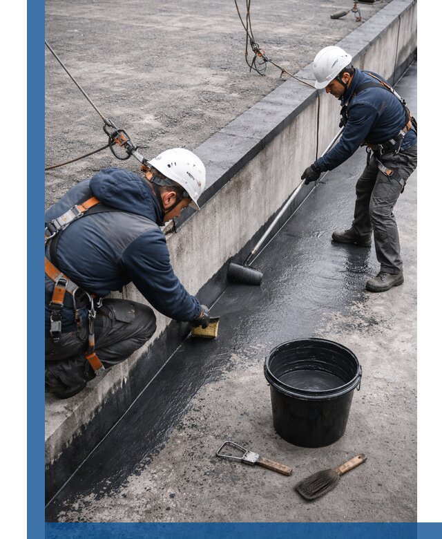 Гидроизоляция кровли жидкой резиной профессионально в Барнауле