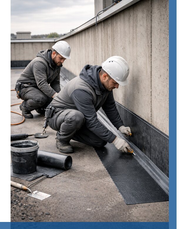 Гидроизоляция примыканий на кровле в Барнауле от 910 р. | ВЫСОТНИК-Брн