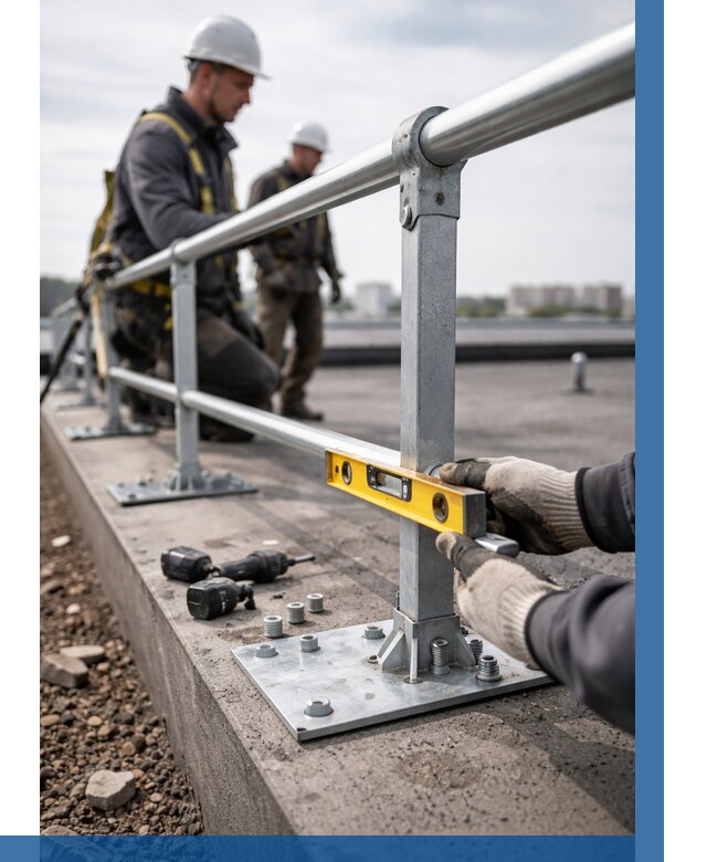 Монтаж кровельного ограждения в Барнауле от 1214 р. | ВЫСОТНИК-Брн