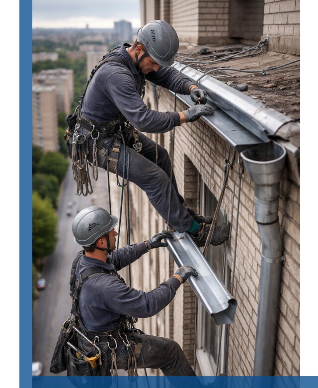 Ремонт водосточных желобов в Барнауле, быстро и качественно
