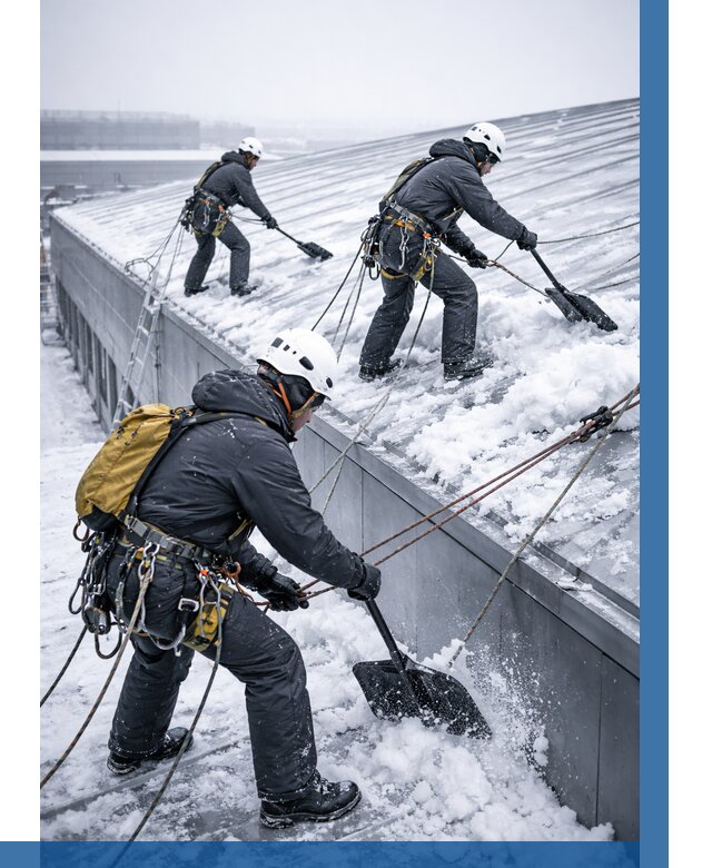 Очистка навесов от снега в Барнауле от 4552 р. | ВЫСОТНИК-Брн