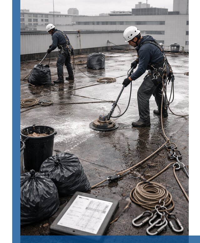 Плановая очистка кровли по графику в Барнауле для безопасности