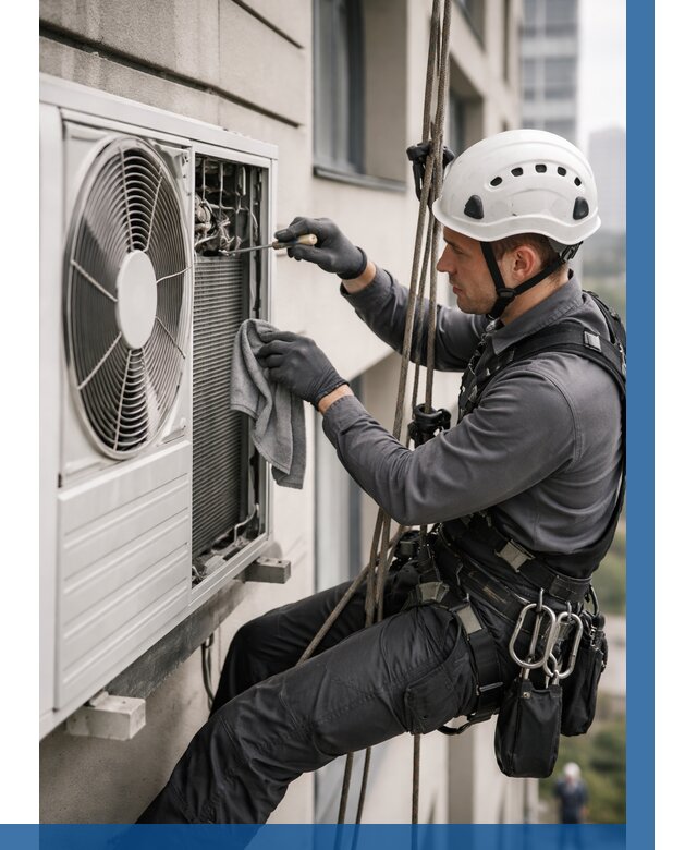 Обслуживание внешнего блока кондиционера в Барнауле от 2731 р.ВЫСОТНИК-Брн