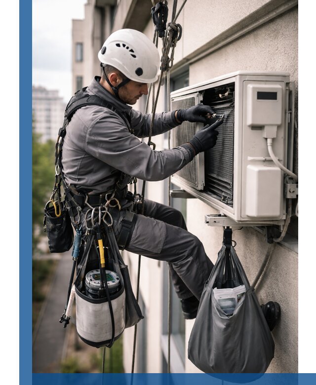 Обслуживание внешнего блока кондиционера в Барнауле профессионально