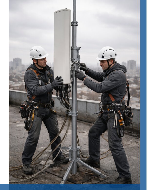 Монтаж антенн связи на крыше в Барнауле от 8599 р. | ВЫСОТНИК-Брн