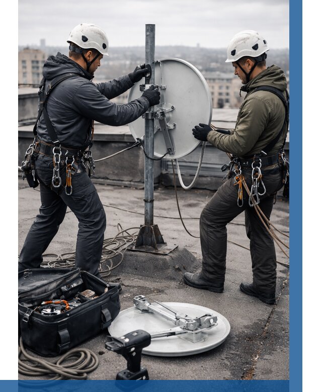 Демонтаж антенн на крыше в Барнауле от 4552 р. | ВЫСОТНИК-Брн