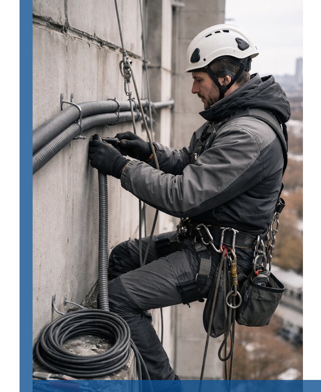 Профессиональный монтаж гофры для кабеля в Барнауле с гарантией