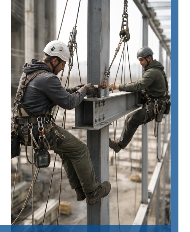 Монтаж металлоконструкций на высоте в Барнауле от 3541 р. | ВЫСОТНИК-Брн