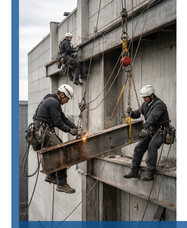 Демонтаж металлоконструкций на высоте в Барнауле под ключ