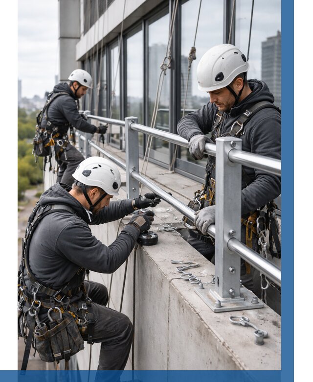 Монтаж ограждений на высоте в Барнауле, от 1214 р. | ВЫСОТНИК-Брн