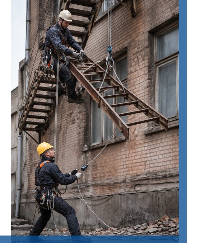 Демонтаж пожарной лестницы в Барнауле от 12139 р. | ВЫСОТНИК-Брн