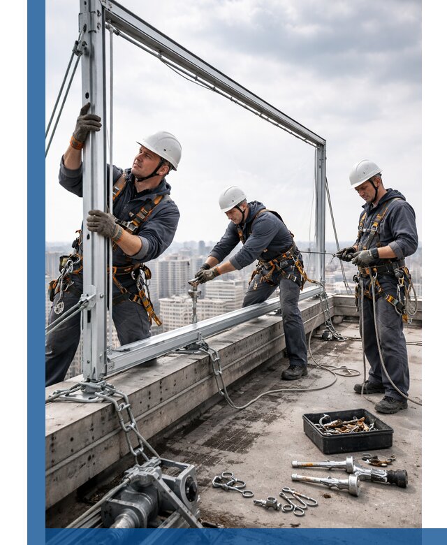 Монтаж крышных рекламных конструкций под ключ в Барнауле