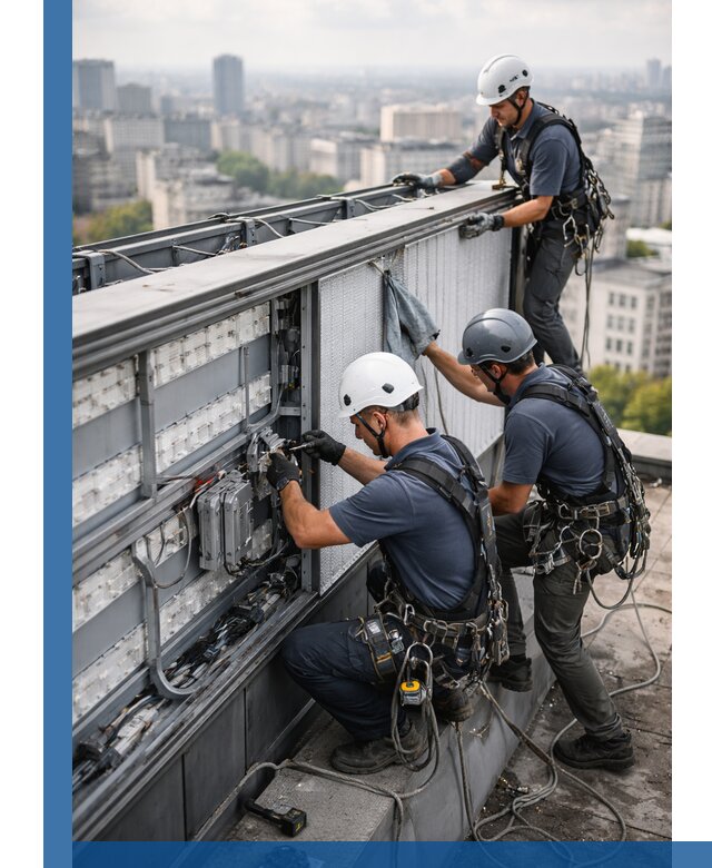 Профессиональное обслуживание крышной рекламы в Барнауле под ключ