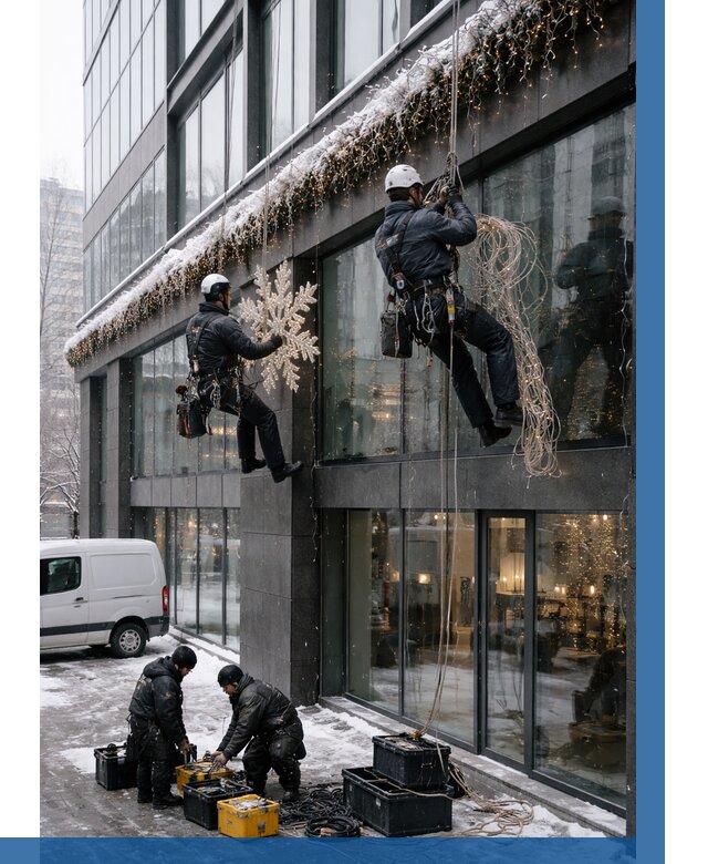 Демонтаж новогоднего оформления в Барнауле от 5564 р. | ВЫСОТНИК-Брн