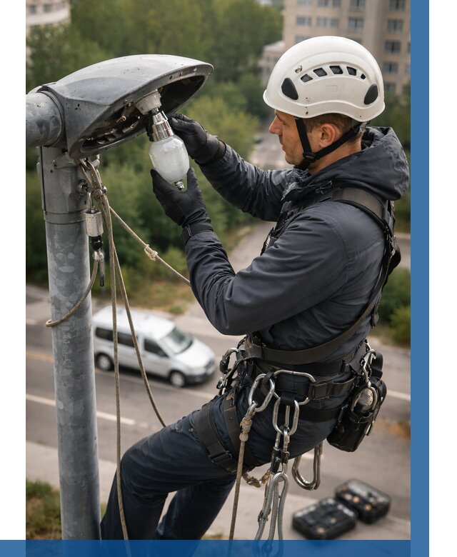 Замена ламп на высоте в Барнауле от 2529 р. | ВЫСОТНИК-Брн