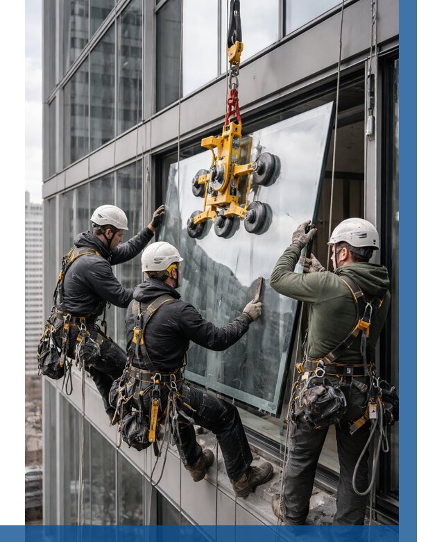 Фасадное остекление зданий под ключ в Барнауле от 10116 р. | ВЫСОТНИК-Брн