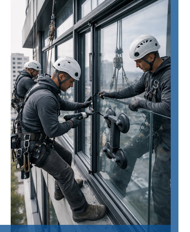 Витражное остекление зданий в Барнауле от 3541 р. | ВЫСОТНИК-Брн