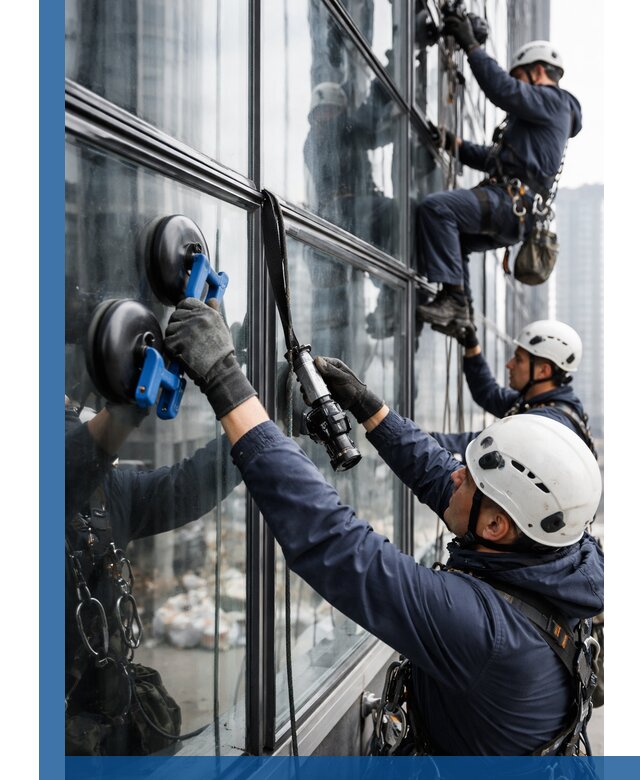 Радиусное остекление фасадов под ключ в Барнауле с гарантиями