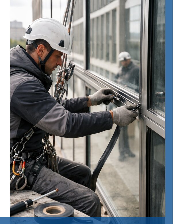 Ремонт витражных конструкций в Барнауле от 3541 р. | ВЫСОТНИК-Брн