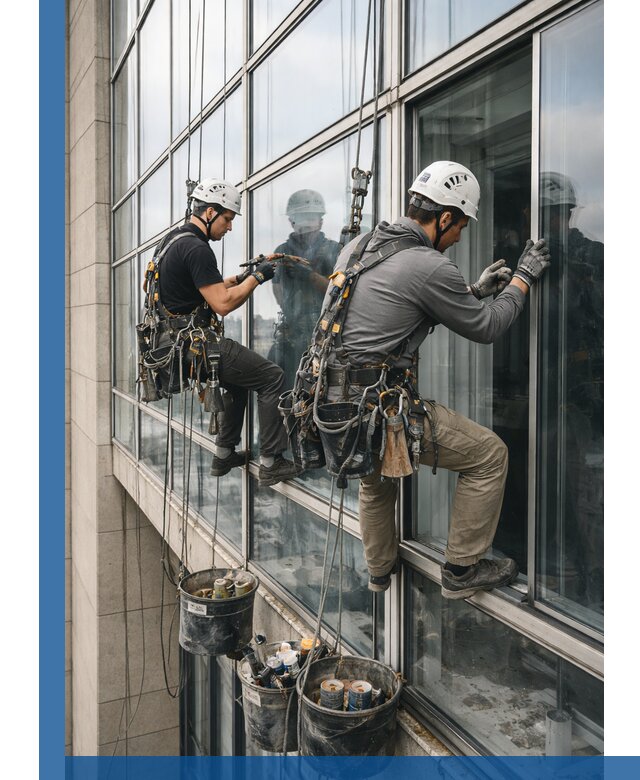 Ремонт витражных конструкций и фасадного остекления в Барнауле