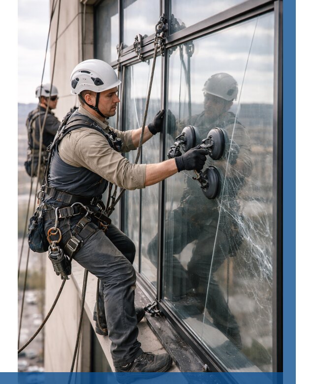 Замена стекла в витраже в Барнауле под ключ от 8599 р. | ВЫСОТНИК-Брн