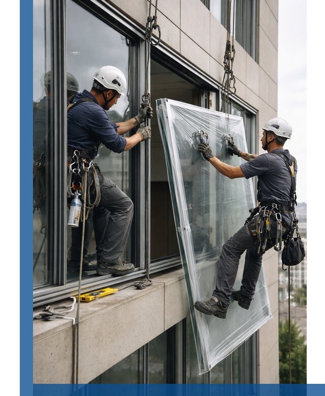 Профессиональная замена стекла в витраже в Барнауле с гарантией