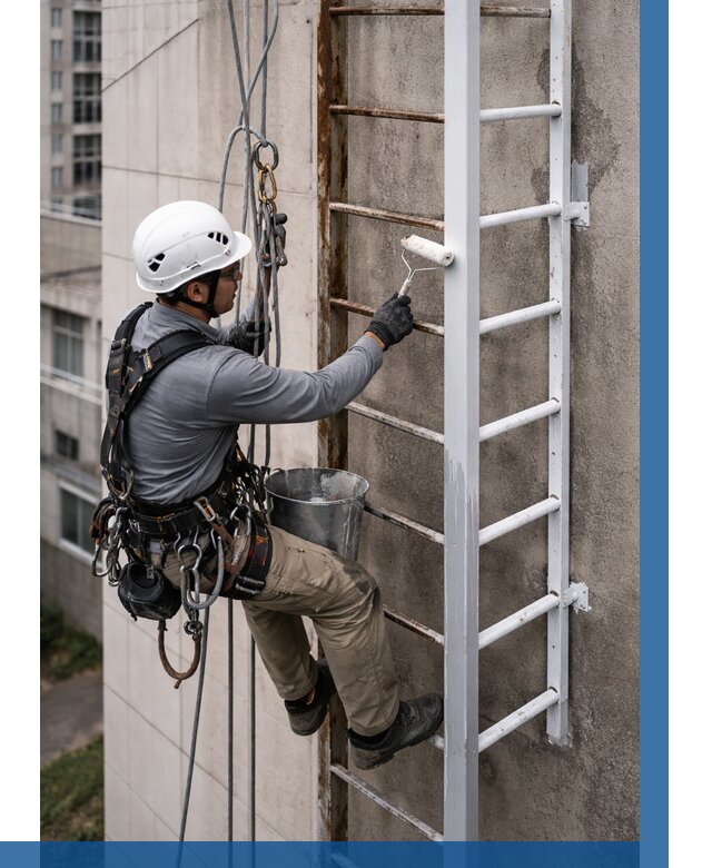 Покраска пожарных лестниц в Барнауле от 4552 р. | ВЫСОТНИК-Брн