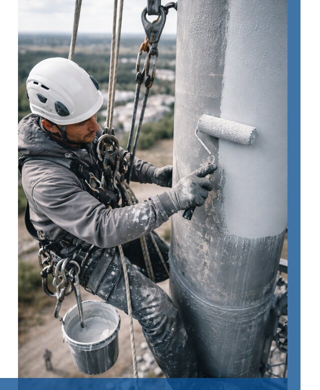 Покраска мачт связи под ключ в Барнауле от 860 р. | ВЫСОТНИК-Брн